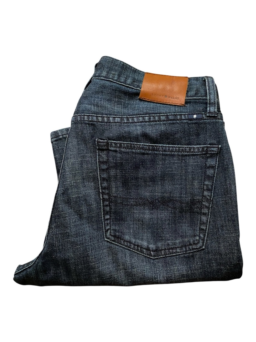Lucky Brand 221 Original Straight Jeans Mens 34x32 Dark Wash Denim 7MC1026